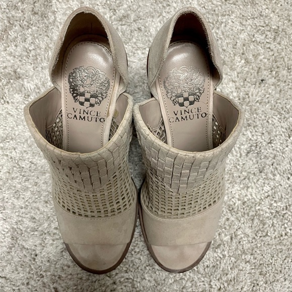 Vince Camuto Peep Toe Booties - Picture 3 of 5